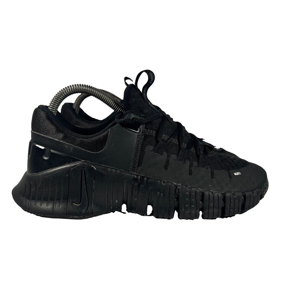 Nike Free Metcon 5 Triple Black Athletic Training Shoes Sneakers Women's 8.5
